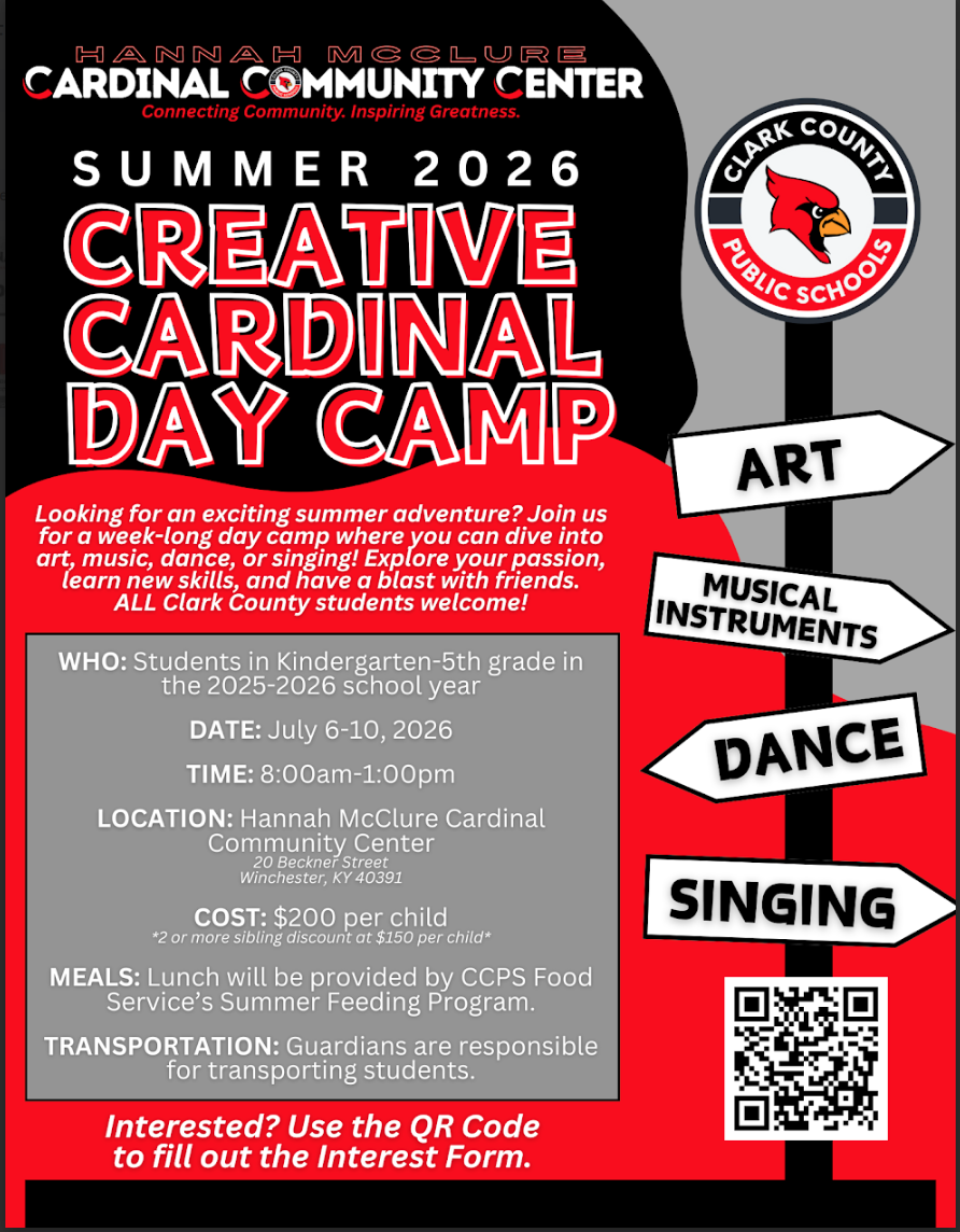 Creative Cardinal Day Camp summer 2026